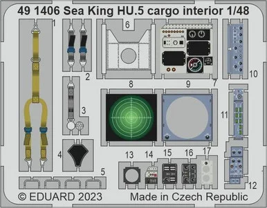 1/48 Eduard Sea King HU.5 cargo interior Photo Etch