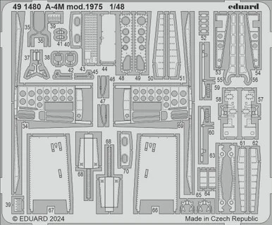 1/48 Eduard A-4M mod. 1975 Photo Etch set for MAGIC FACTORY