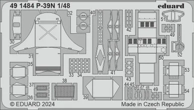 1/48 Eduard P-39N Photo Etch set for ARMA HOBBY