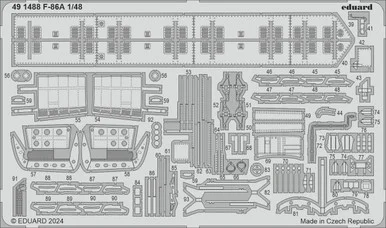 1/48 Eduard F-86A Photo etched set for CLEAR PROP