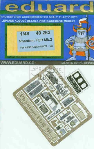 EDU49262 1:48 Eduard Color PE - British Phantom FGR Mk2 Detail Set (HAS/REV kits) #49262