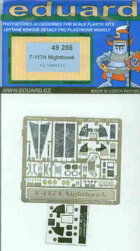 EDU49286 1:48 Eduard Color PE - F-117A Nighthawk Detail Set (TAM kit) #49286