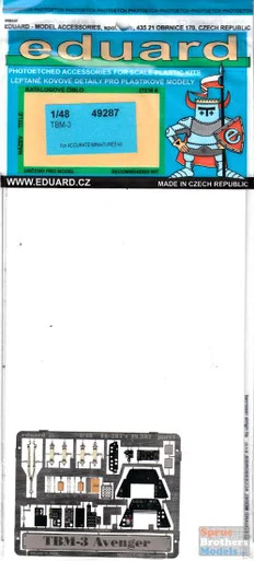 EDU49287 1:48 Eduard Color PE - TBM-3 Detail Set (ACM kit)