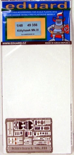 EDU49356 1:48 Eduard Color PE - Kittyhawk Mk III (HAS kit) #49356