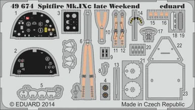 1/48 Eduard Spitfire Mk IXc Late Weekend for EDU (Pre-Painted)