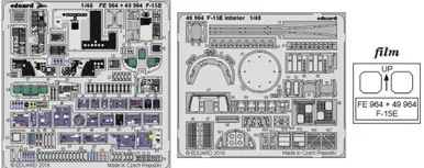 1/48 Eduard F-15E Interior for LNR (Pre-Painted)