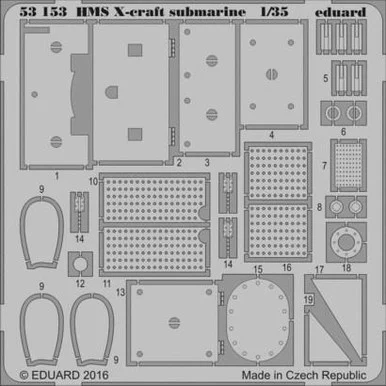 1/35 Eduard HMS X-Craft Submarine for Merit