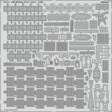 1/350 Eduard USS Midway CV-41 part 4 Photo etched set for TRUMPETER