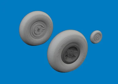 1/24 Eduard Spitfire Mk.VIII wheels 4spoke Brassin for AIRFIX
