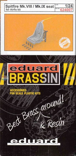 EDU624007 1:24 Eduard Brassin Spitfire Mk.VIII/IX Seat (AFX kit)