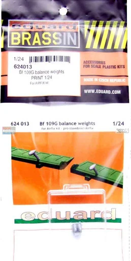 EDU624013 1:24 Eduard Brassin Bf109G Balance Weights (AFX kit)