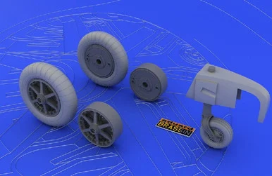 1/32 Eduard Bf109E Wheels for EDU (Resin)