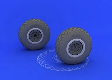 1/32 Eduard B-17 Wheels for HKM (Resin)