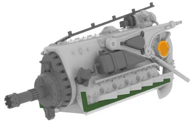 1/32 Eduard Bf109G6 Engine for RMG (PE & Resin)