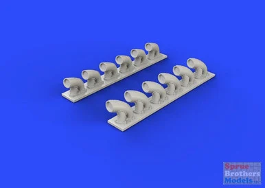 EDU632081 1:32 Eduard Brassin P-39Q P-39N Airacobra Exhaust Stacks (KTH kit)