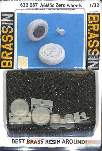 EDU632087 1:32 Eduard Brassin A6M5c Zero Wheels Set (HAS kit)