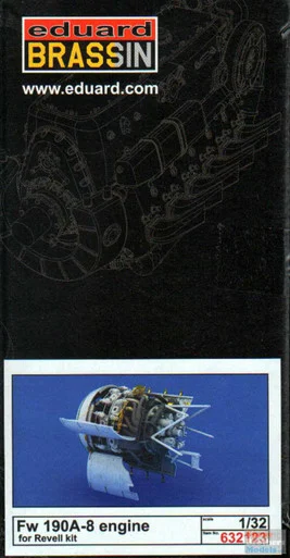 EDU632123 1:32 Eduard Brassin Fw 190A-8 Engine Set (REV kit)