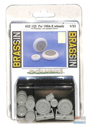 EDU632125 1:32 Eduard Brassin Fw 190A-8 Wheels (REV kit)