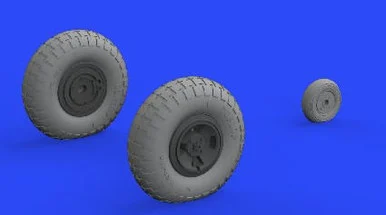 1/32 Eduard Spitfire Mk IX Wheels 4-Spoke w/Pattern Tire for TAM (Resin)