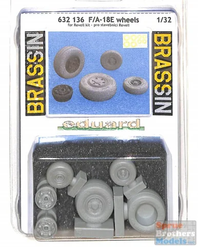 EDU632136 1:32 Eduard Brassin F-18E Super Hornet Wheels (REV kit)