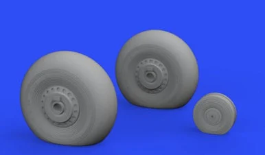 1/32 Eduard Lancaster Wheels for HKM (PE & Resin)