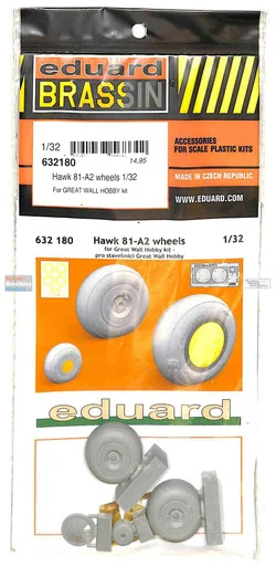 EDU632180 1:32 Eduard Brassin Hawk 81-A2 Wheels Set (GWH kit)