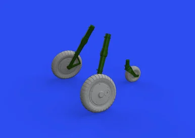 1/32 Eduard Brassin Bf 109G-4 wheels for Revell