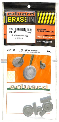 EDU632183 1:32 Eduard Brassin Bf109G-4 Wheels Set (REV kit)