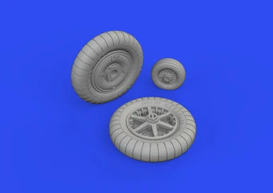 1/32 Eduard Brassin Bf 109G-2 wheels for Revell
