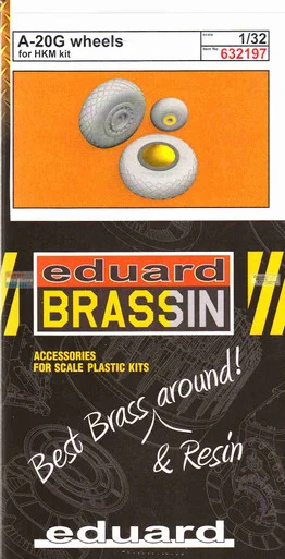 EDU632197 1:32 Eduard Brassin A-20G Havoc Wheels (HKM kit)