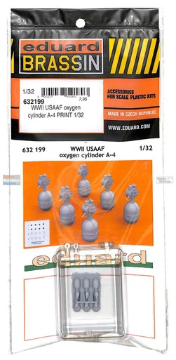 EDU632199 1:32 Eduard Brassin PRINT WW2 USAAF Oxygen Cylinder A-4