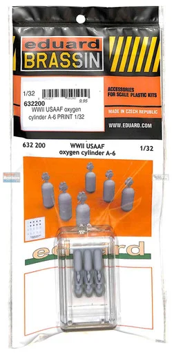 EDU632200 1:32 Eduard Brassin PRINT WW2 USAAF Oxygen Cylinder A-6