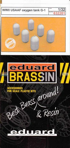 EDU632201 1:32 Eduard Brassin PRINT WW2 USAAF Oxygen Cylinder G-1