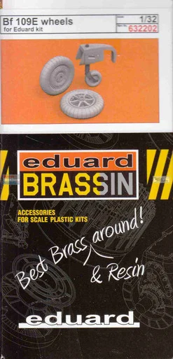 EDU632202 1:32 Eduard Brassin Bf109E Wheels (EDU kit)