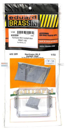EDU632209 1:32 Eduard Brassin Hurricane Mk.II Cockpit Door (REV kit)