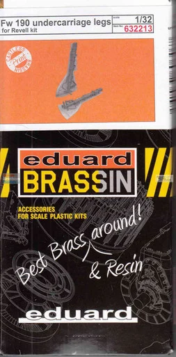 EDU632213 1:32 Eduard Brassin Fw190 Undercarriage Legs (REV kit)