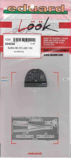 EDU634048 1:24 Eduard Look - Spitfire Mk.VIII Detail Set (AFX kit)