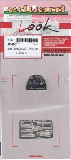 EDU634051 1:32 Eduard Look - Sea Hurricane MK.II Detail Set (REV kit)