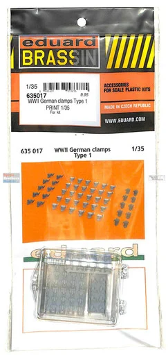 EDU635017 1:35 Eduard Brassin WW2 German Clamps Type 1 Set