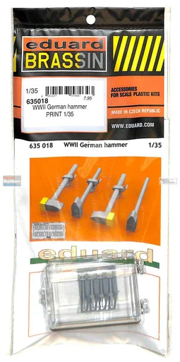 EDU635018 1:35 Eduard Brassin PRINT WW2 German Hammer Set