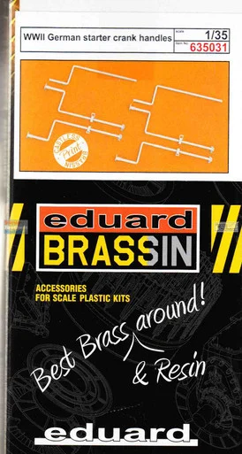 EDU635031 1:35 Eduard Brassin PRINT WW2 German Starter Crank Handles