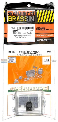 EDU635033 1:35 Eduard Brassin PRINT Sd.Kfz.251 Ausf.C Radio Equipment (ACA kit)
