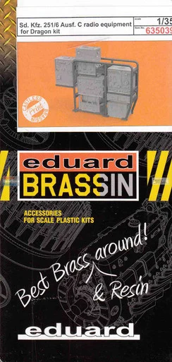 EDU635039 1:35 Eduard Brassin Sd.Kfz.251/6 Ausf.C Radio Equipment (DRA kit)