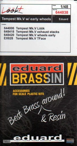 EDU644038 1:48 Eduard LookPlus - Tempest Mk.V (with early wheels) Detail Set (EDU kit)