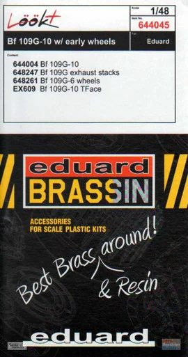 EDU644045 1:48 Eduard LookPlus - Bf 109G-10 (with early wheels) Detail Set (EDU kit)