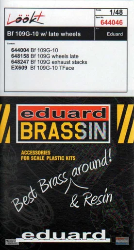 EDU644046 1:48 Eduard LookPlus - Bf 109G-10 (with late wheels) Detail Set (EDU kit)