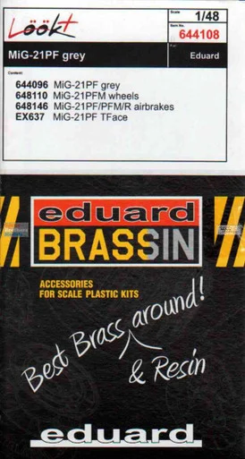 EDU644108 1:48 Eduard LookPlus - MiG-21PF (grey) Fishbed Detail Set (EDU kit)