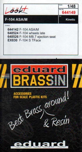 EDU644149 1:48 Eduard LookPlus - F-104 ASA-M Starfighter Detail Set (KIN kit)