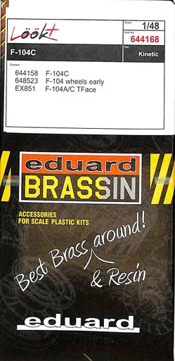 EDU644168 1:48 Eduard LookPlus - F-104C Starfighter Detail Set (KIN kit)