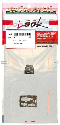 EDU644178 1:48 Eduard Look - P-38J Lightning Detail Set (TAM kit)